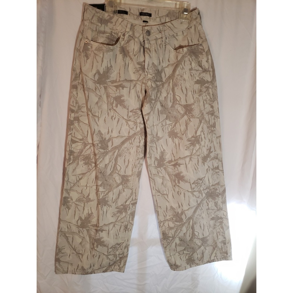 Women's Wild Fable Tan Camo Low Rise Baggy Rigid Jeans Size 8